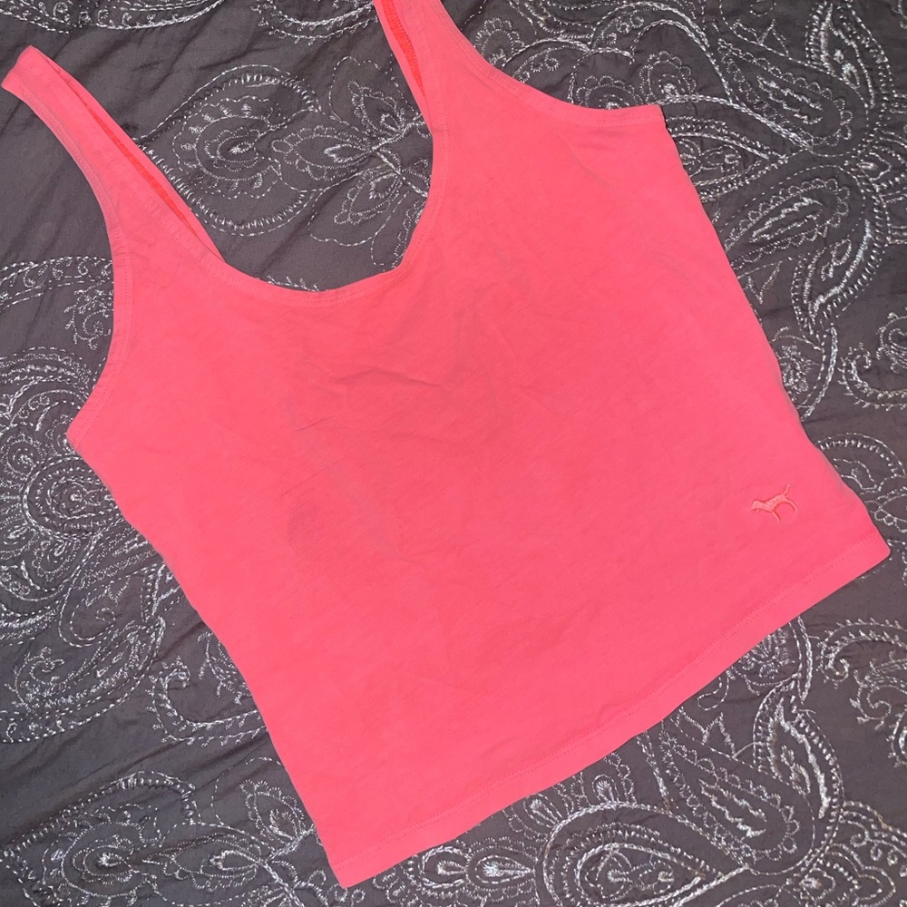 PINK Neon Crop Top
